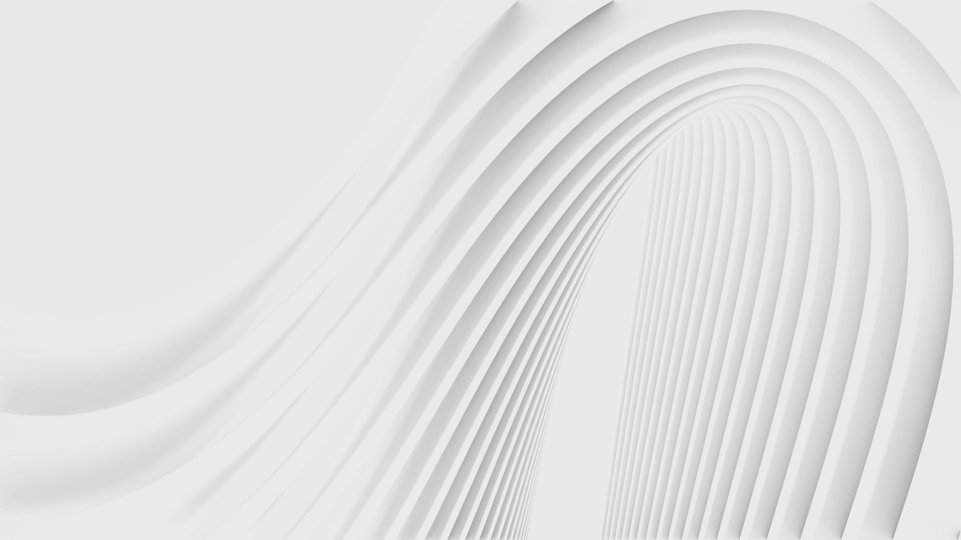 Abstract white texture with smooth curved lines forming an arch, evoking a sense of breathability.
