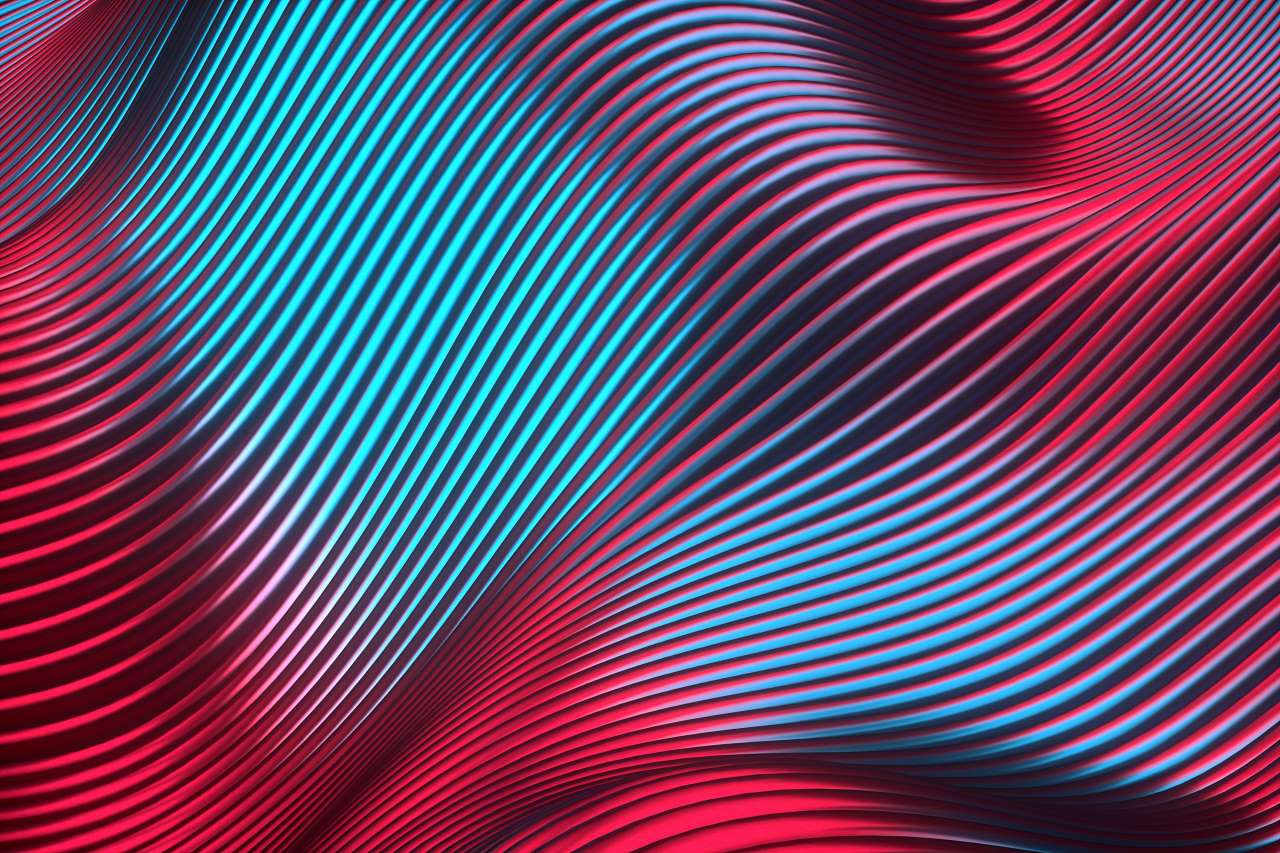 Abstract vibrant colorful pattern creating a dynamic, flowing feel.