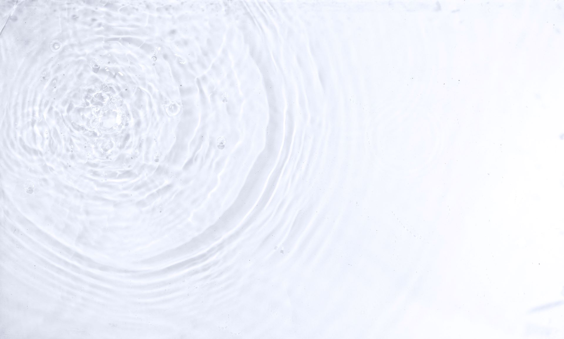 Clear water ripple effect, representing clean, safe and healthy environment
